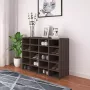 VidaXL Schoenenrek 92x30x67 5 cm bewerkt hout grijs sonoma eikenkleur - Thumbnail 1