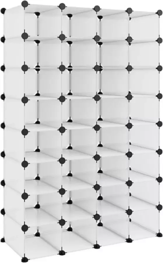 VidaXL -Schoenenrek-93x36 5x140-cm-polypropeen-transparant - Foto 2