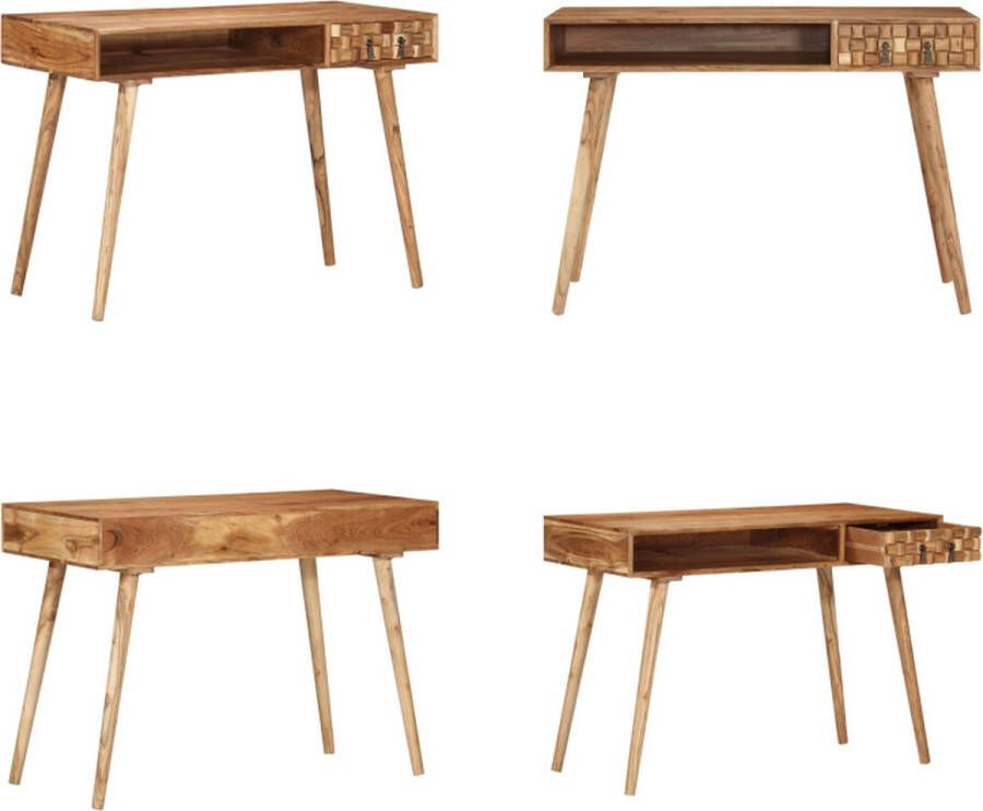 VidaXL Schrijftafel 115x50x76 cm massief acaciahout Schrijftafel Schrijftafels Schrijf Tafel Bureau