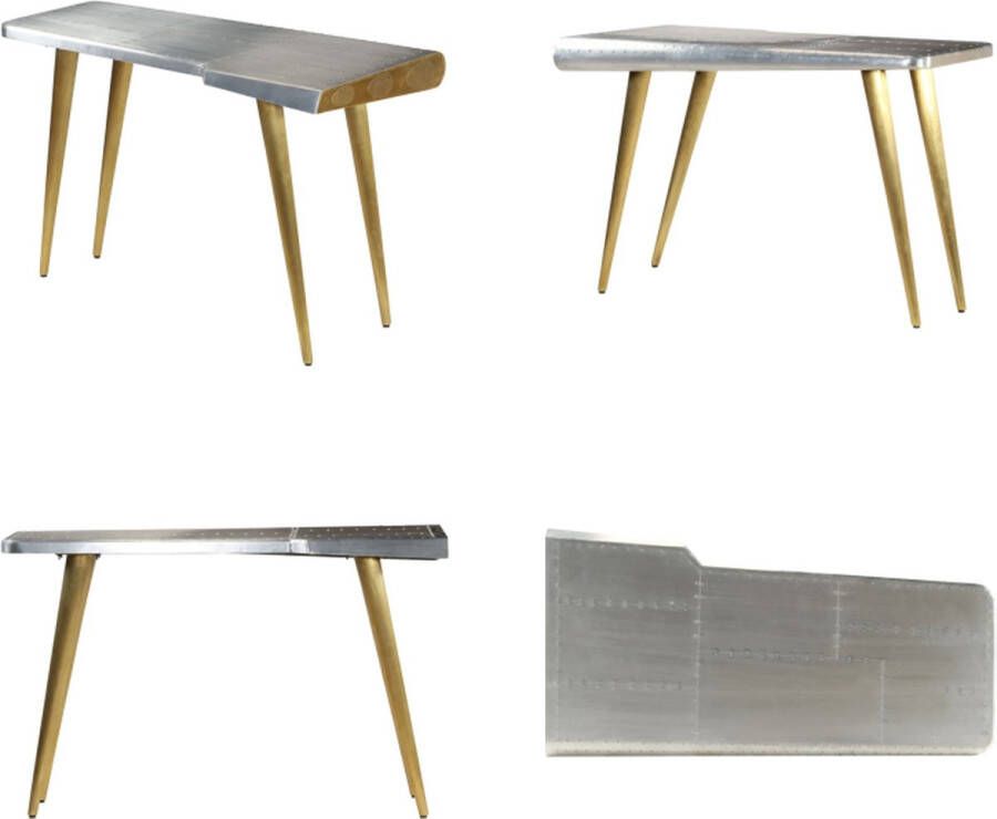 VidaXL Schrijftafel Aviator vintage luchtvaartstijl 120x60x76 cm Schrijftafel Schrijftafels Bureau Bureaus