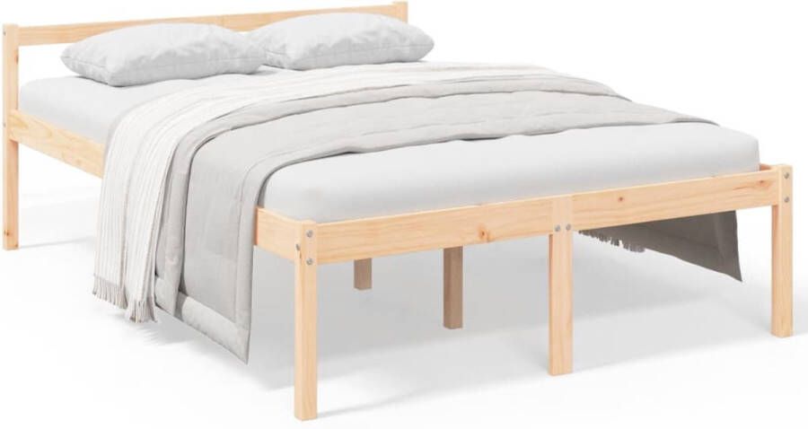 VidaXL -Seniorenbed-massief-grenenhout-135x190-cm-Small-Double - Foto 3