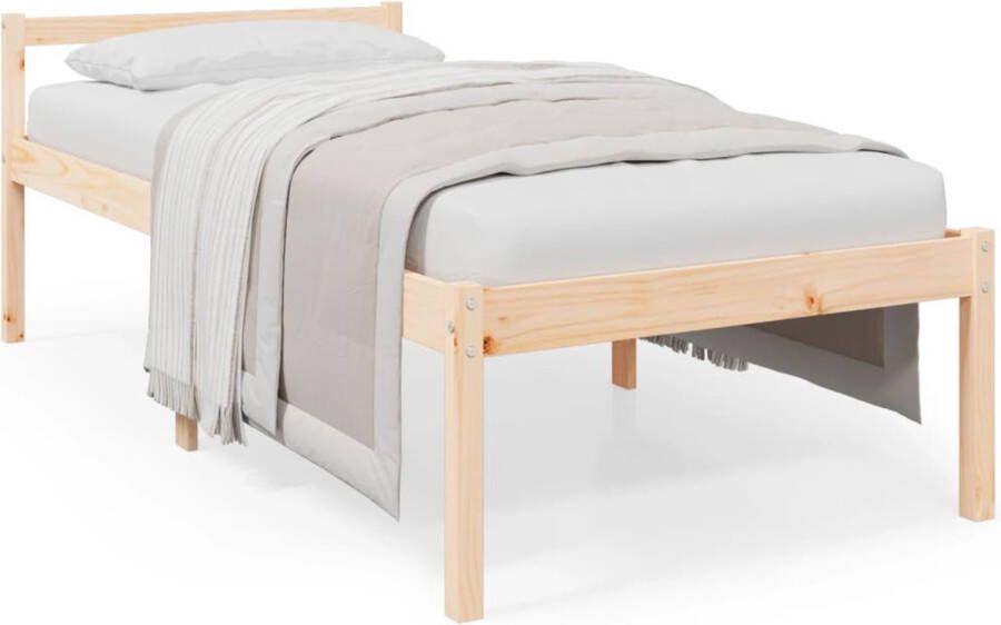 VidaXL -Seniorenbed-massief-grenenhout-wit-75x190-cm-Small-Single - Foto 4