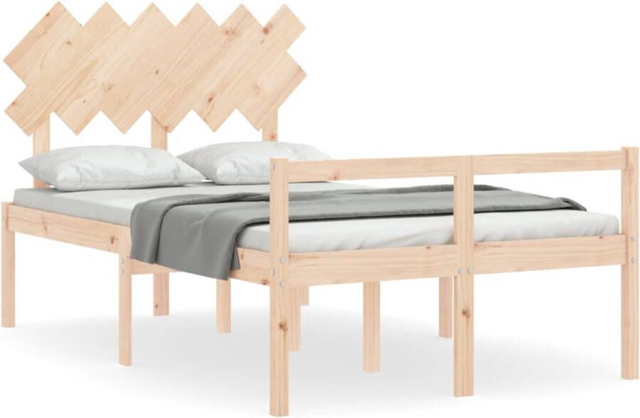 VidaXL -Bedframe-met-hoofdbord-massief-hout-4FT6-Double - Foto 17