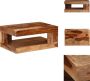 VidaXL Sheesham Salontafel Handgemaakt 80x50x35 cm Massief hout Tafel - Thumbnail 1