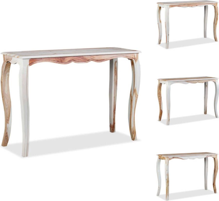 VidaXL Wandtafel Wandtafels Wand Tafel Wand Tafels Wandtafel 110x40x76 cm massief sheeshamhout