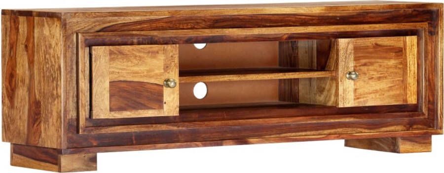VidaXL Tv-meubel Tv-meubels Tv-meubelen Tv-kast TV-meubel 118x30x40 cm massief sheeshamhout - Foto 2