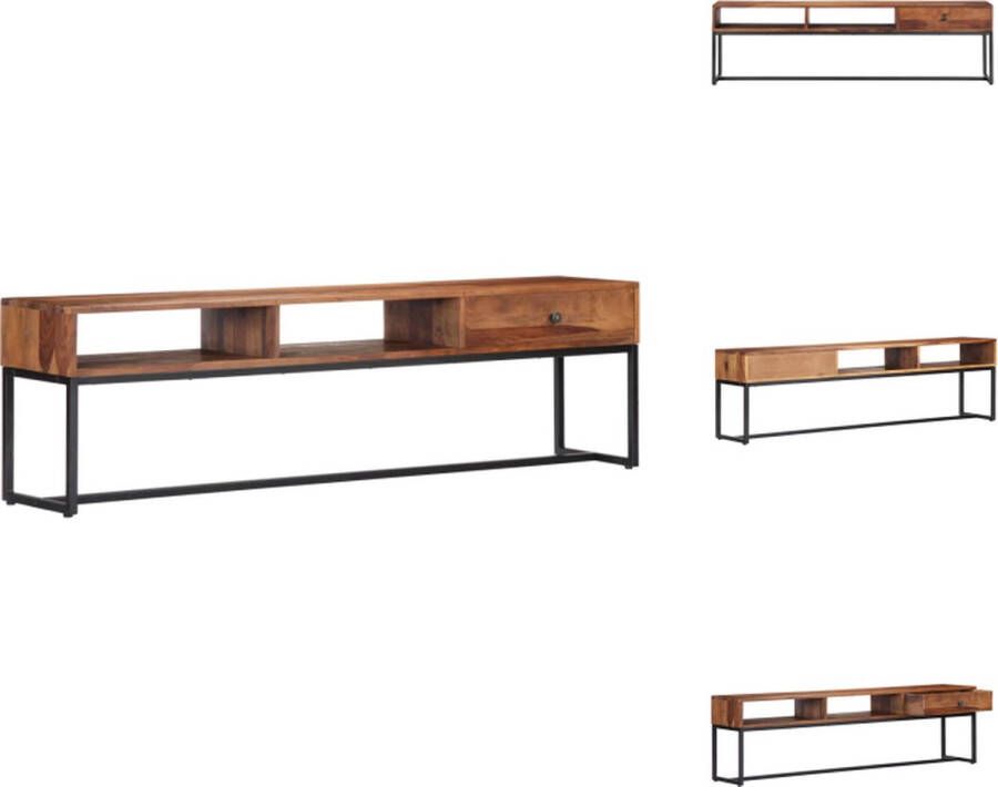 VidaXL Tv-meubel Tv-kasten Tv-standaard Tv-standaards Tv-meubel 160x30x45 cm massief sheeshamhout - Foto 2