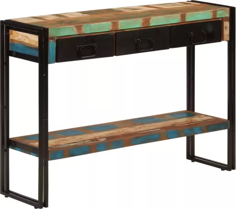 VidaXL Sidetable 110x30x76 cm massief gerecycled hout
