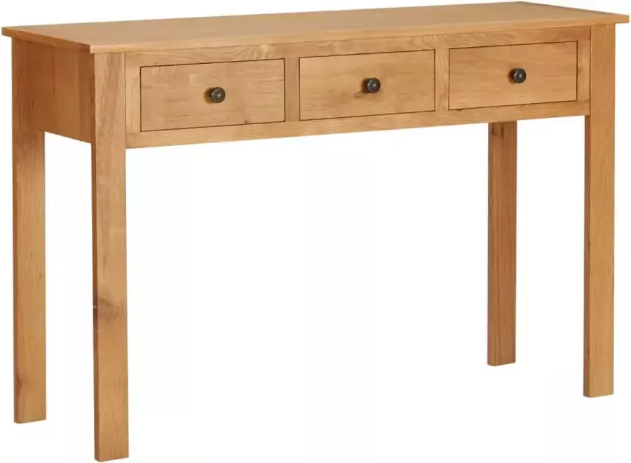 VidaXL Sidetable 110x40x75 cm massief eikenhout