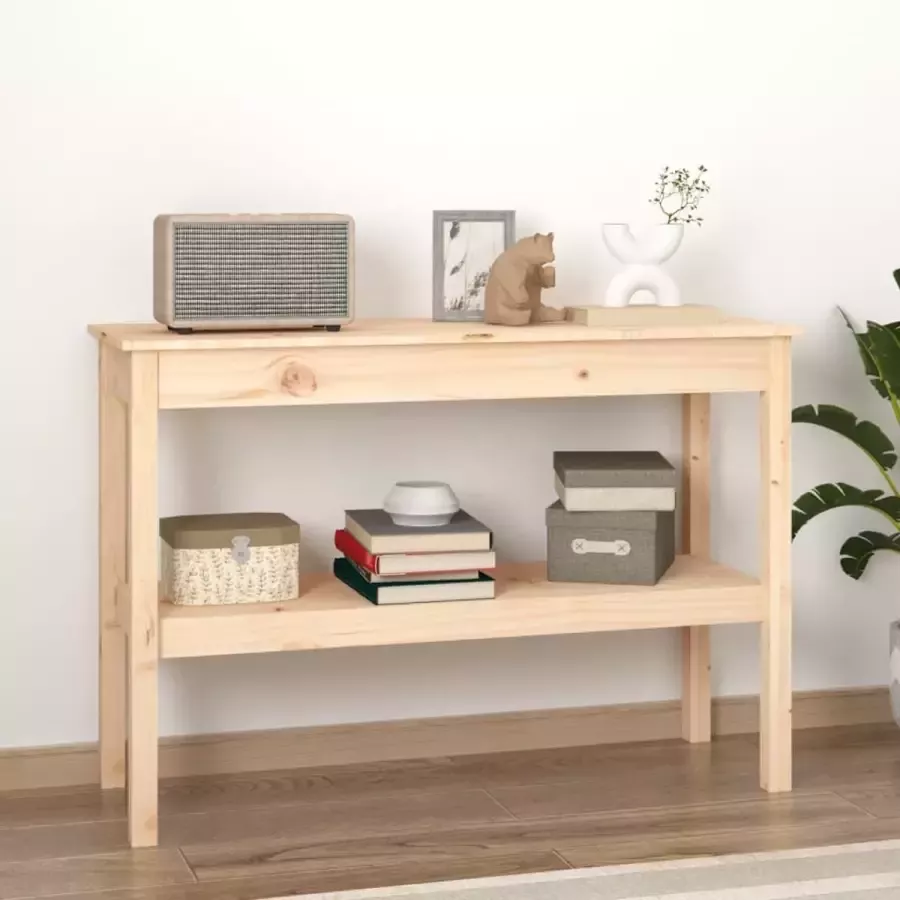 VidaXL Sidetable 110x40x75 cm massief grenenhout