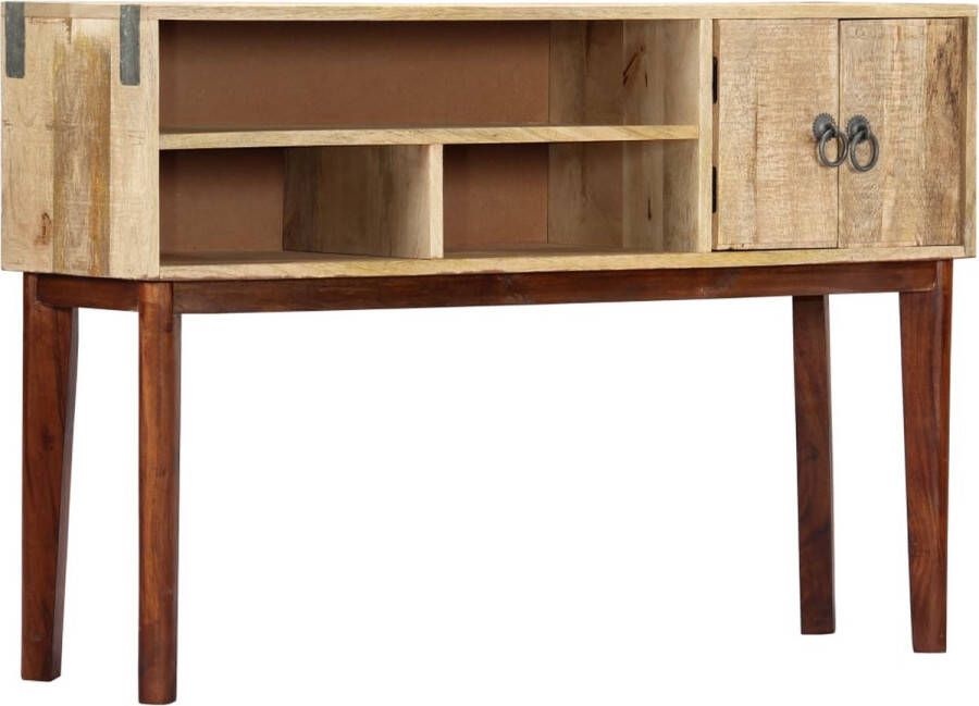 VidaXL Sidetable 115x30x76 cm massief ruw mangohout