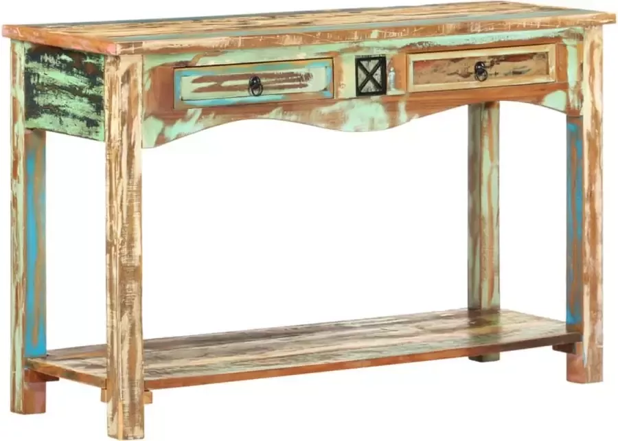 VidaXL Sidetable 120x40x75 cm massief gerecycled hout