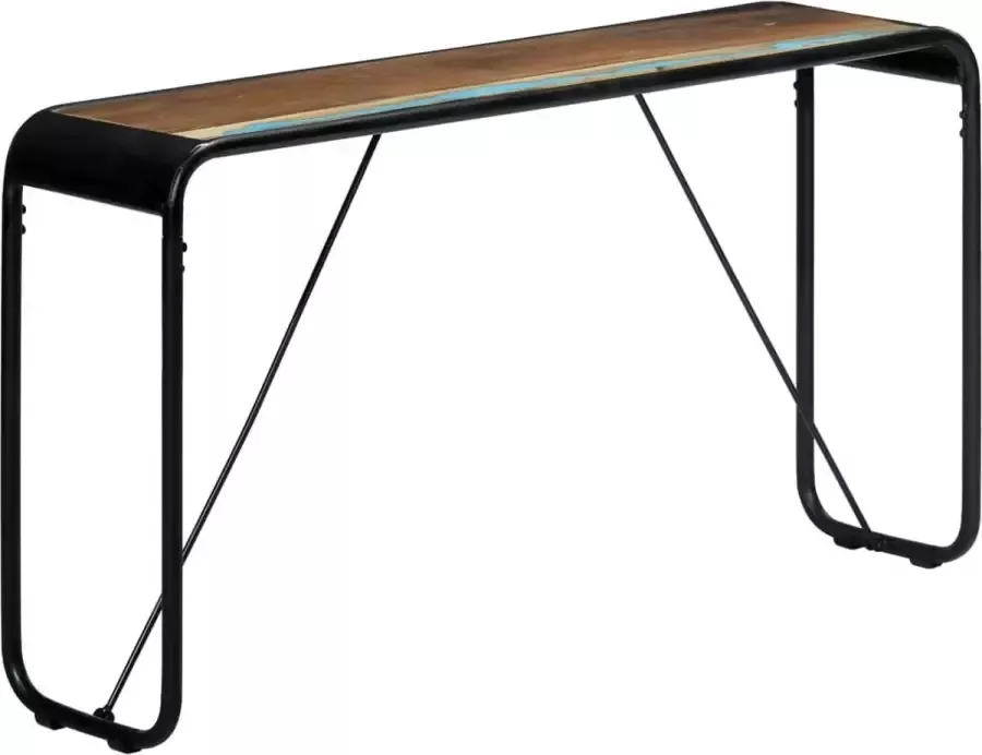 VidaXL Sidetable 140x35x76 cm massief gerecycled hout