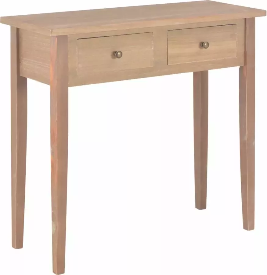 VidaXL Sidetable 79x30x74 cm hout bruin