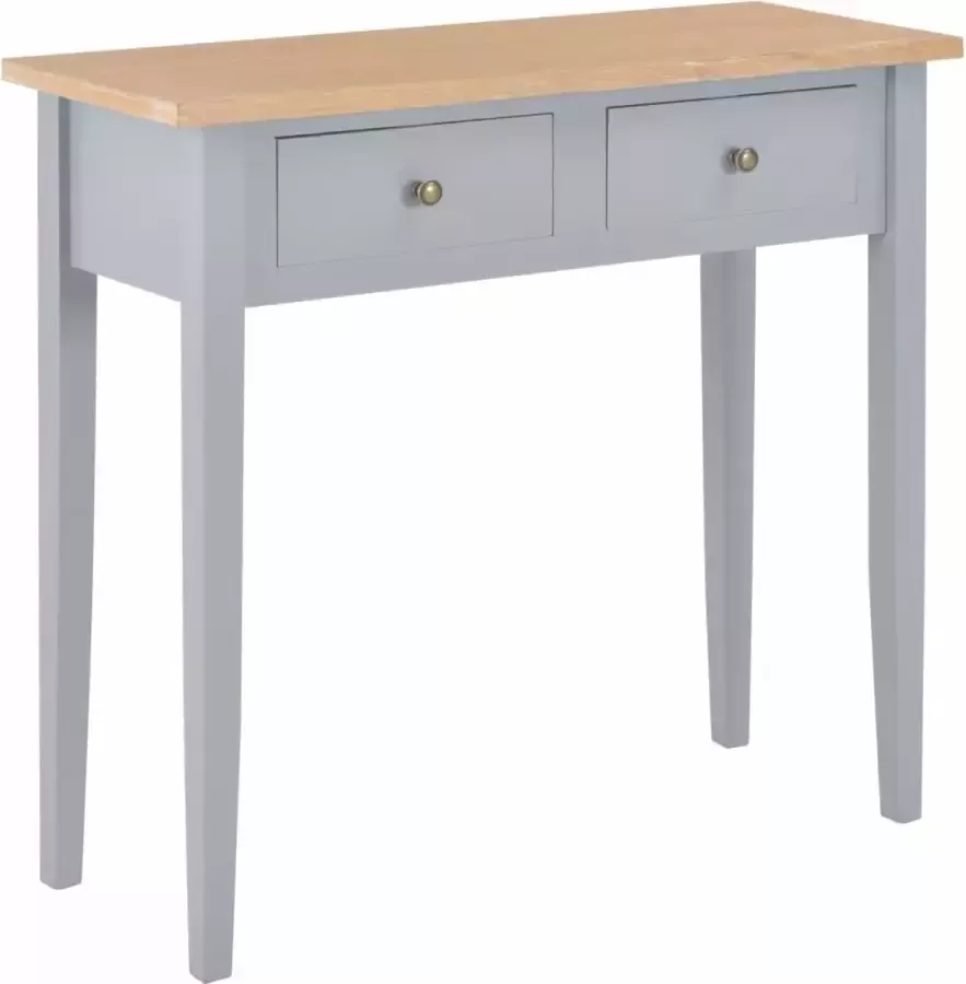 VidaXL Sidetable 79x30x74 cm hout grijs