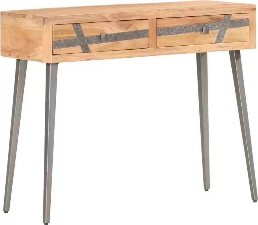 VidaXL Sidetable 90x30x75 cm massief acaciahout