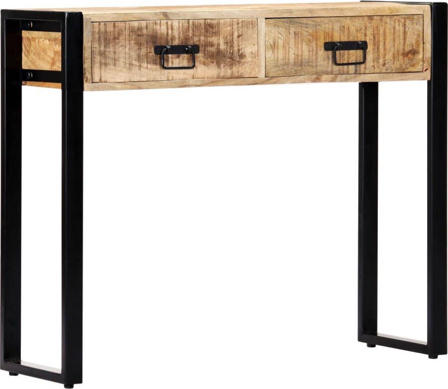 VidaXL Sidetable industrieel 90x30x75 cm massief mangohout
