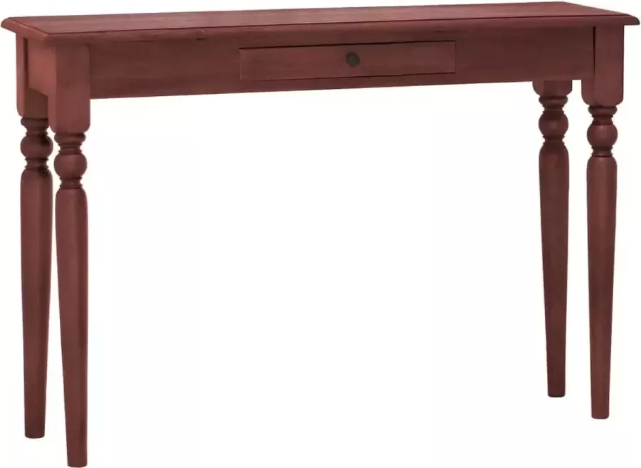 VidaXL Sidetable klassiek bruin 110x30x75 cm massief mahoniehout
