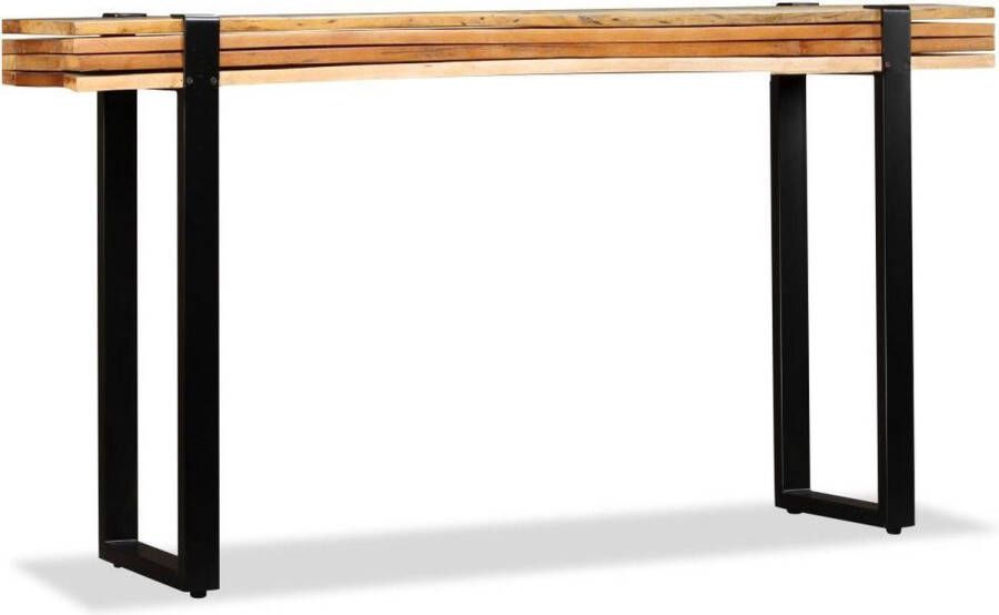 VidaXL Sidetable massief gerecycled hout verstelbaar