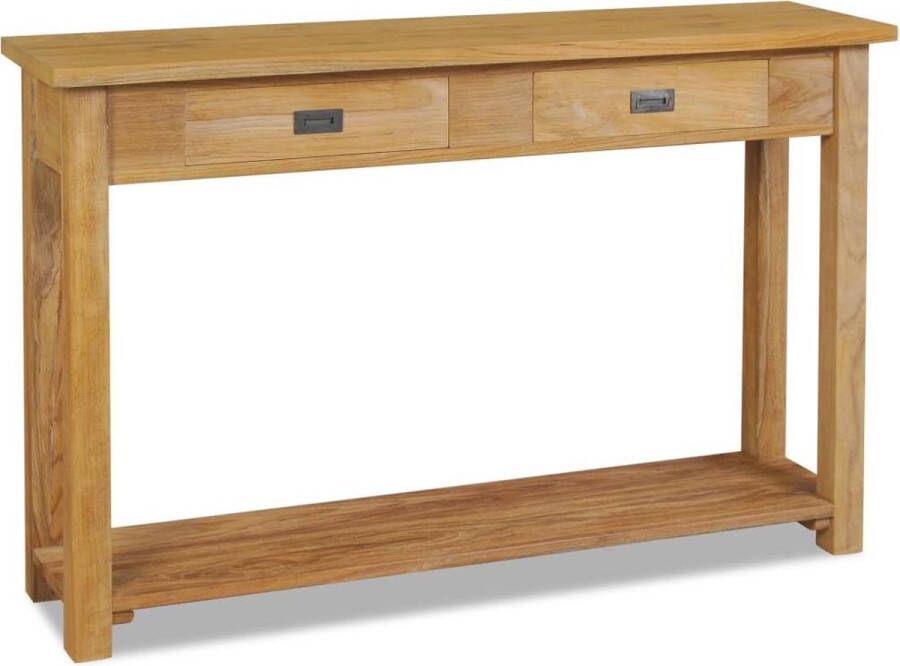 VidaXL Sidetable massief teak 120x30x80 cm