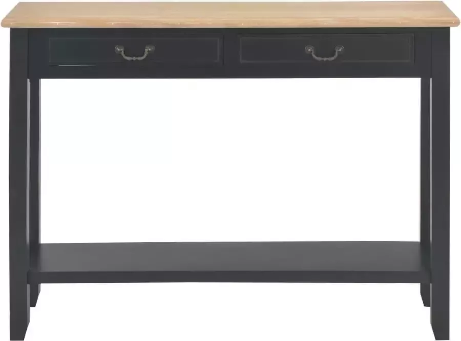 VidaXL Sidetable zwart 110x35x80 cm hout