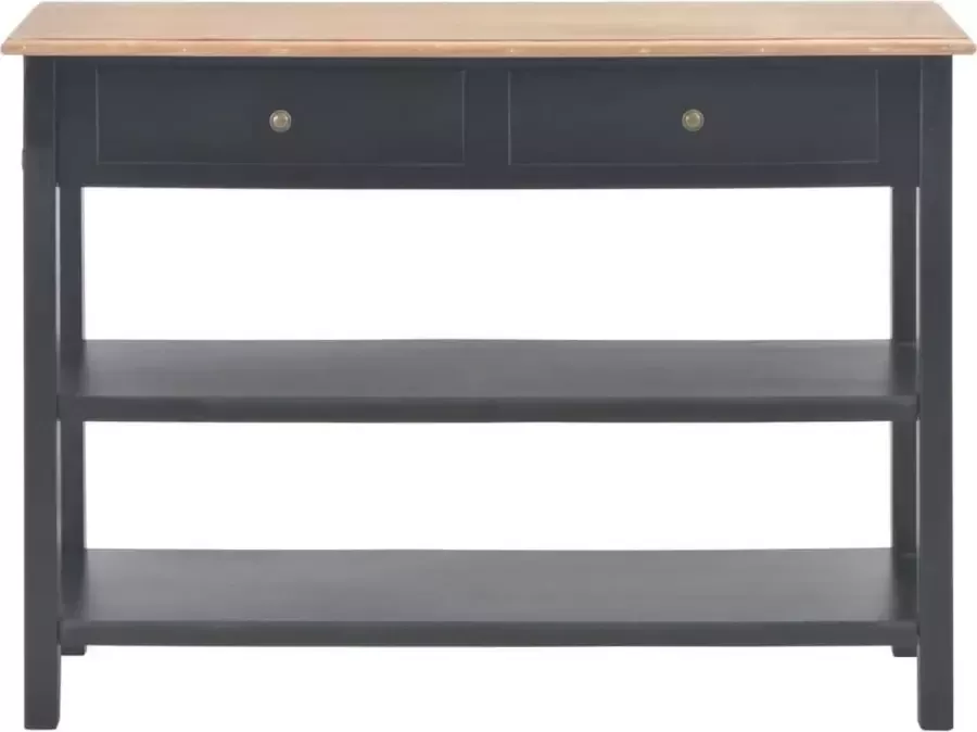 VidaXL Sidetable zwart 110x35x80 cm MDF