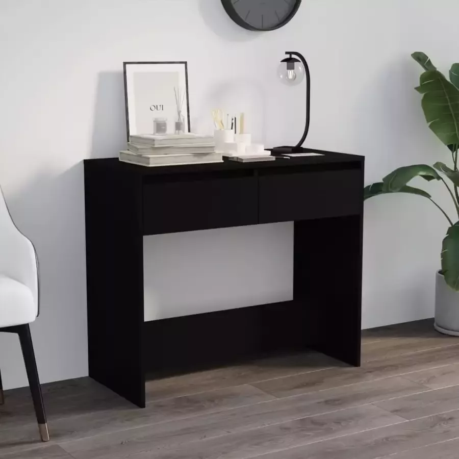 VidaXL Sidetable zwart 89x41x76 5 cm spaanplaat