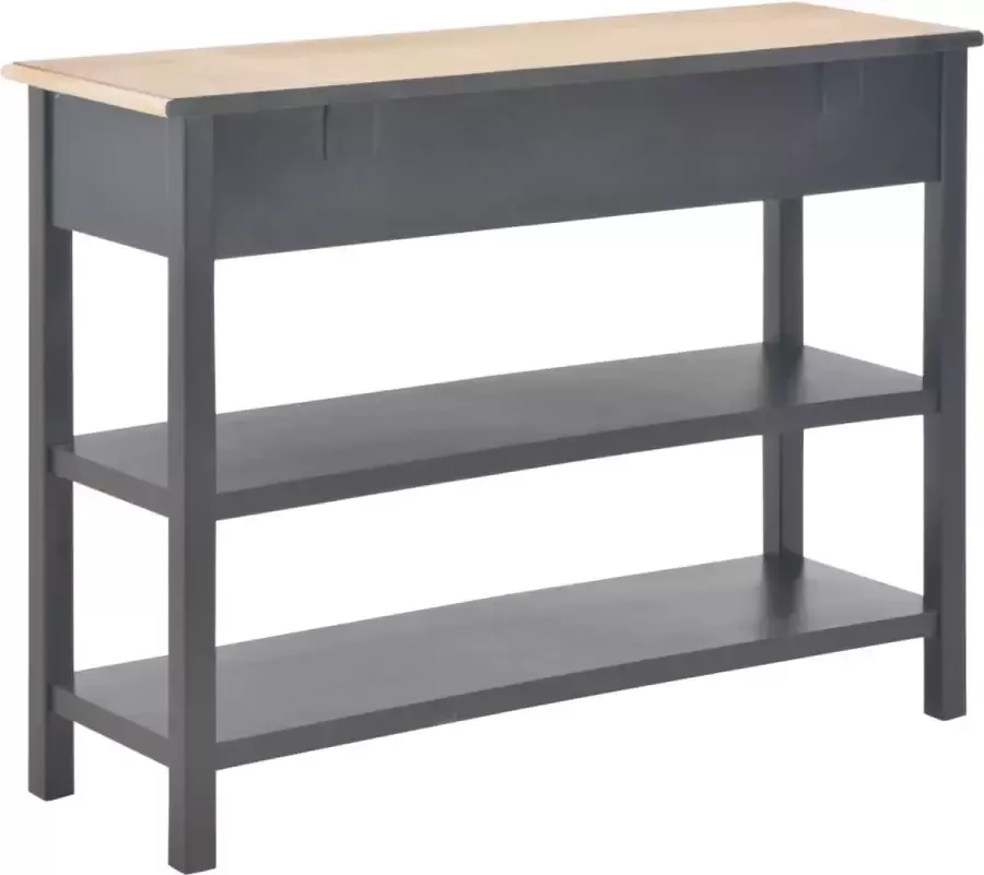 VidaXL Sidetable zwart MDF 110x35x80 cm
