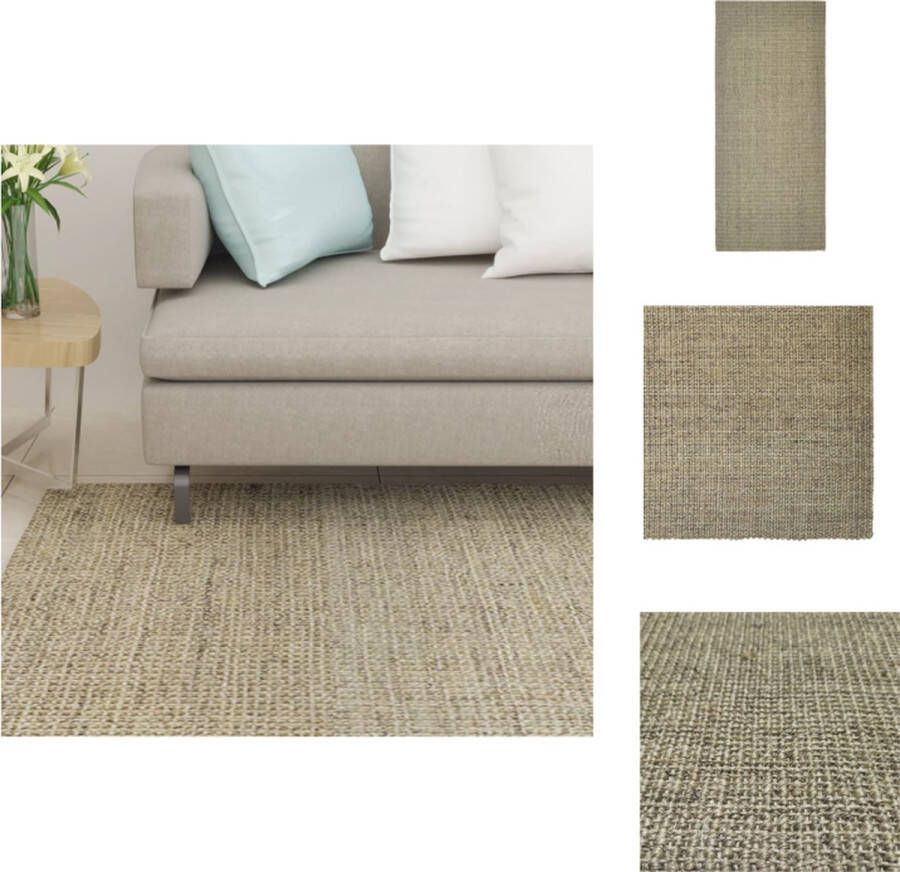 vidaXL Sisal Vloerkleed 80 x 150 cm Taupe Vloerkleed