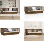 VidaXL Slaapbank 100 x 200 cm massief grenenhout honingbruin Slaapbank Slaapbanken Bedbank Bed - Thumbnail 1