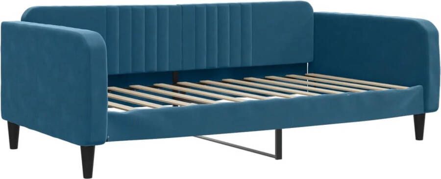 VidaXL -Slaapbank-100x200-cm-fluweel-blauw