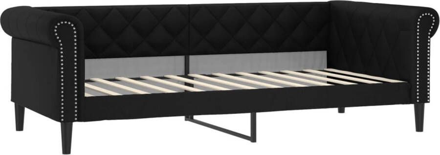 VidaXL -Slaapbank-100x200-cm-kunstleer-zwart