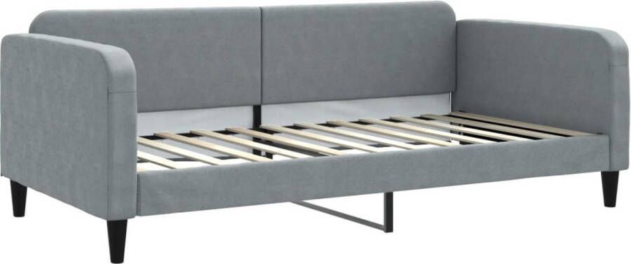 VidaXL -Slaapbank-100x200-cm-stof-lichtgrijs