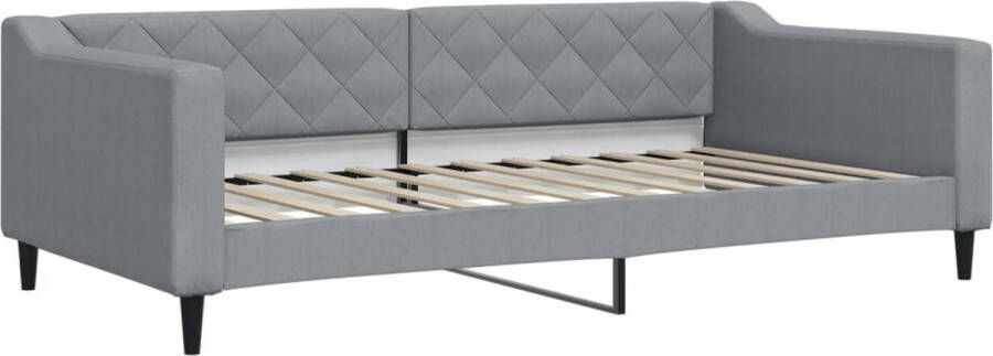 VidaXL -Slaapbank-100x200-cm-stof-lichtgrijs