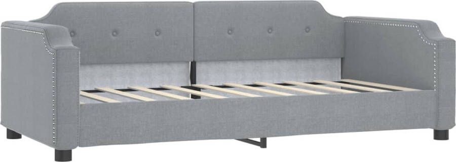 VidaXL -Slaapbank-100x200-cm-stof-lichtgrijs - Foto 5