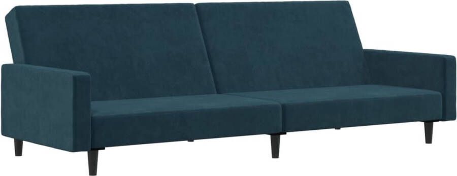 VidaXL -Slaapbank-2-zits-fluweel-blauw - Foto 4