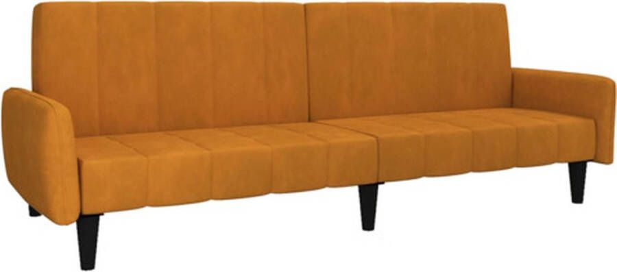 VidaXL -Slaapbank-2-zits-fluweel-bruin - Foto 3