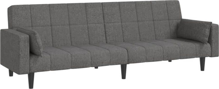 The Living Store Slaapbank Bedbank Lichtgrijs 2-zits Omvormbaar 2-in-1 Comfortabel Stabiel 220x84.5x69 cm Slaapbank Sofa Bed Tweepersoonsbanken 2 Persoons Bank Grijs Sofa - Foto 2