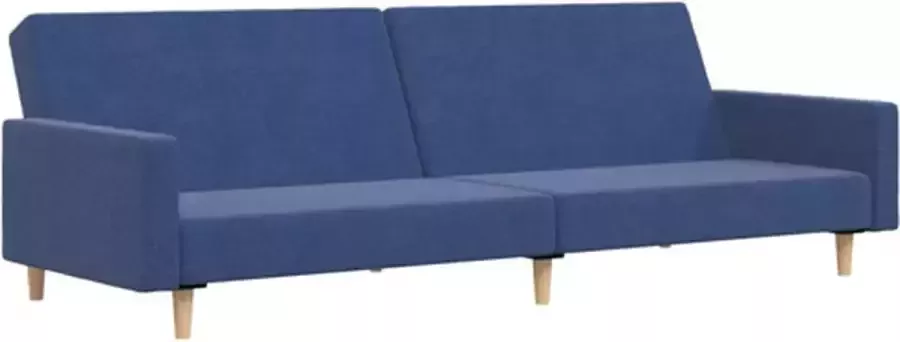 VidaXL Slaapbank 2-zits stof blauw - Foto 2