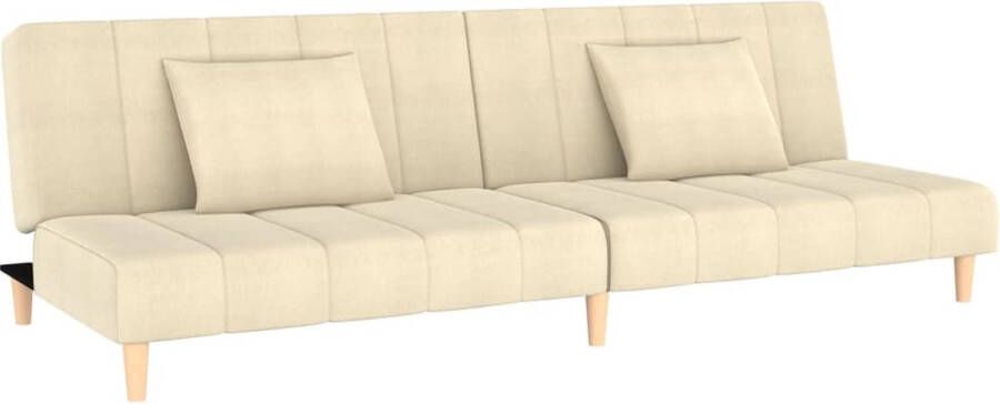 VidaXL -Slaapbank-2-zits-stof-crèmekleurig - Foto 7