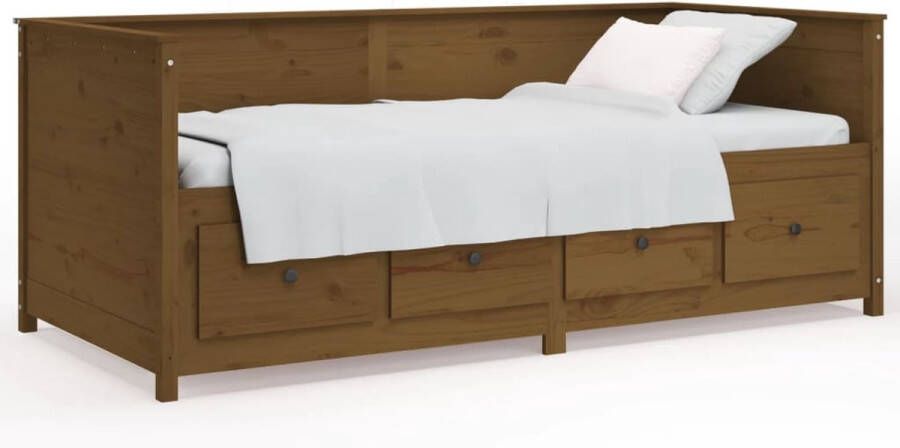 VidaXL -Slaapbank-75x190-cm-massief-grenenhout-honingbruin - Foto 3