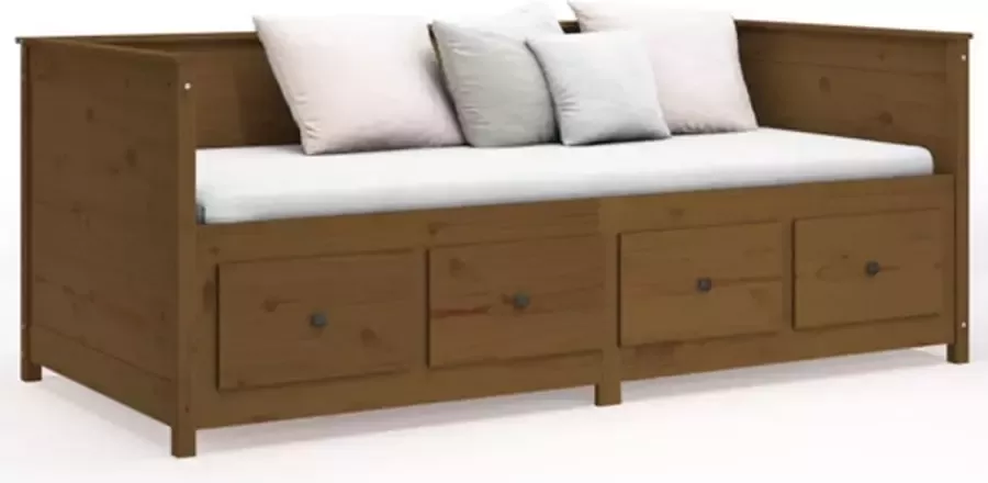 VidaXL -Slaapbank-75x190-cm-massief-grenenhout-honingbruin - Foto 4