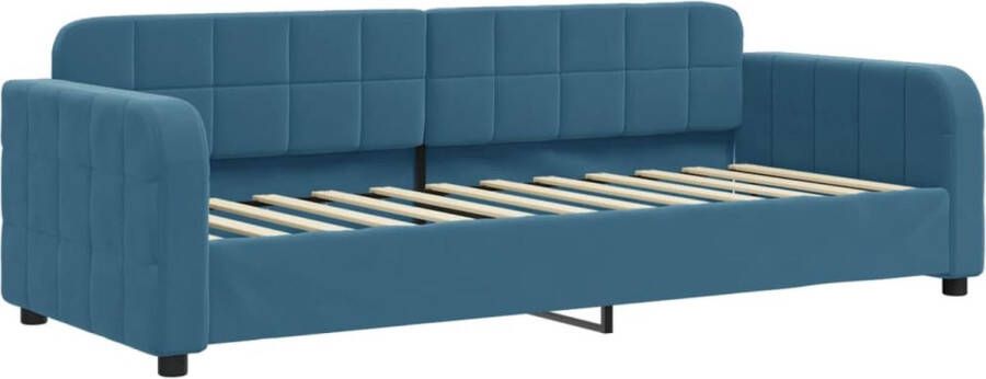 VidaXL -Slaapbank-80x200-cm-fluweel-blauw