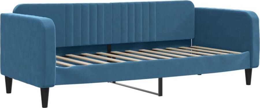VidaXL -Slaapbank-80x200-cm-fluweel-blauw