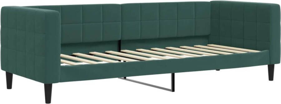 VidaXL -Slaapbank-80x200-cm-fluweel-donkergroen