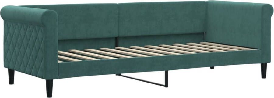 VidaXL -Slaapbank-80x200-cm-fluweel-donkergroen - Foto 3