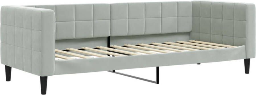 VidaXL -Slaapbank-80x200-cm-fluweel-lichtgrijs