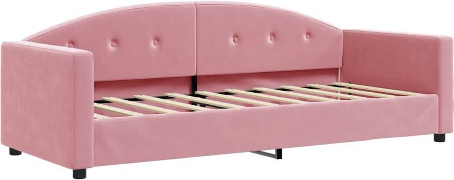 VidaXL -Slaapbank-80x200-cm-fluweel-roze - Foto 2