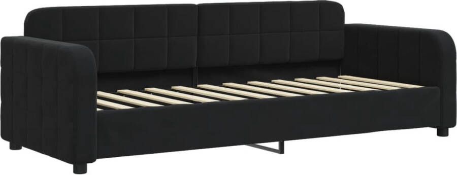 VidaXL -Slaapbank-80x200-cm-fluweel-zwart