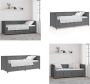 VidaXL Slaapbank 80x200 cm massief grenenhout grijs Slaapbank Slaapbanken Bedbank Bed - Thumbnail 2